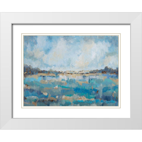 Free Spirit White Modern Wood Framed Art Print with Double Matting by Hewitt, L.