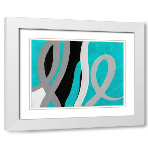 Mist Love Life White Modern Wood Framed Art Print with Double Matting by Loreth, Lanie