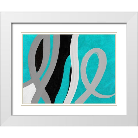 Mist Love Life White Modern Wood Framed Art Print with Double Matting by Loreth, Lanie
