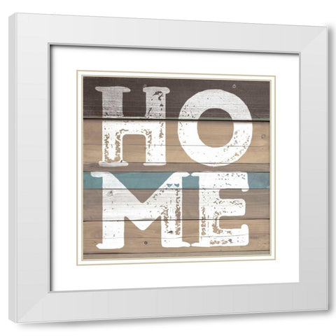 Home White Modern Wood Framed Art Print with Double Matting by SD Graphics Studio
