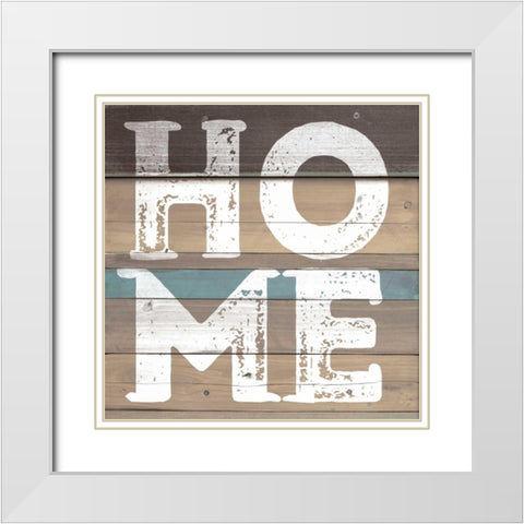 Home White Modern Wood Framed Art Print with Double Matting by SD Graphics Studio