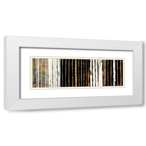 Vertical Horizon I White Modern Wood Framed Art Print with Double Matting by Meneely, Dan