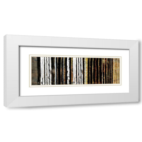 Vertical Horizon II White Modern Wood Framed Art Print with Double Matting by Meneely, Dan