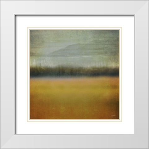 Loon Lake I White Modern Wood Framed Art Print with Double Matting by Meneely, Dan