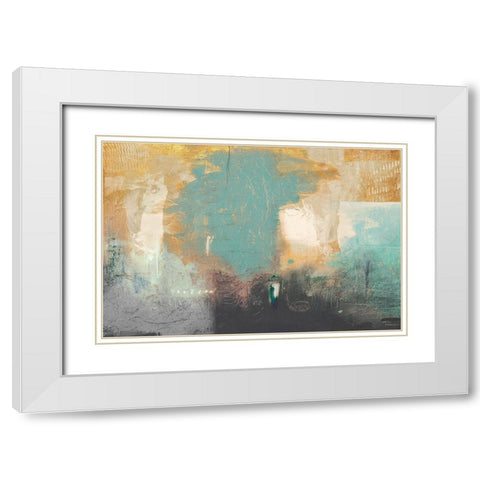 Golden Peak White Modern Wood Framed Art Print with Double Matting by Meneely, Dan