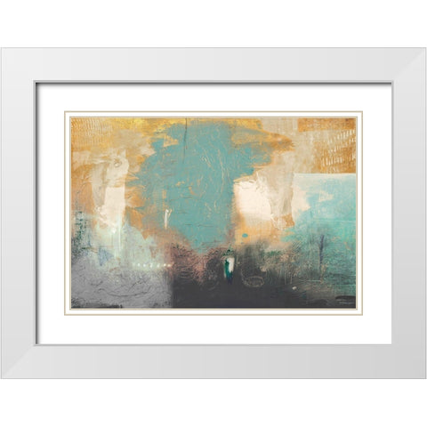 Golden Peak White Modern Wood Framed Art Print with Double Matting by Meneely, Dan