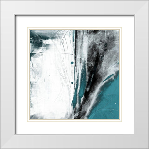 Hailstorm White Modern Wood Framed Art Print with Double Matting by Meneely, Dan