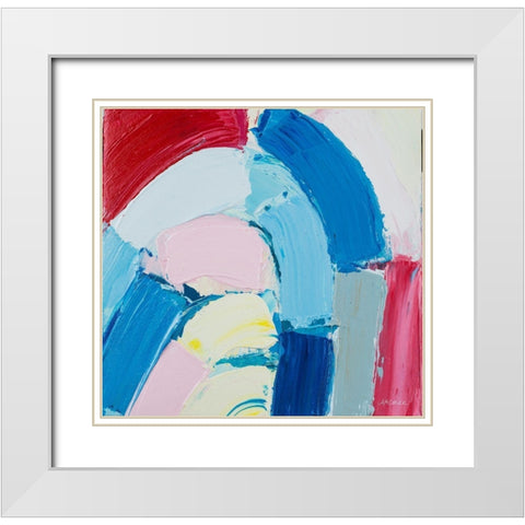 Rounabout II White Modern Wood Framed Art Print with Double Matting by Coolick, Ann Marie