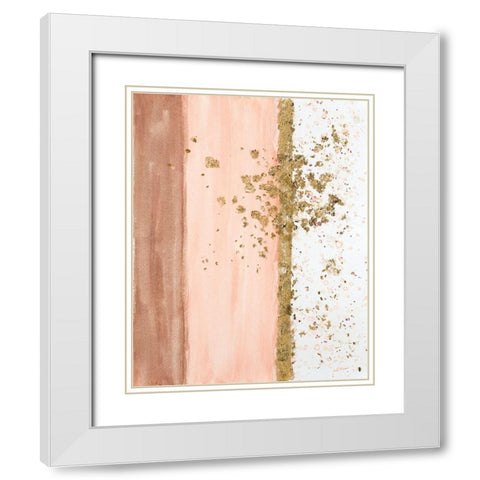 Peach Festival White Modern Wood Framed Art Print with Double Matting by Pinto, Patricia