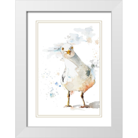 Lost White Modern Wood Framed Art Print with Double Matting by Pinto, Patricia