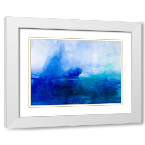 Into The Ocean White Modern Wood Framed Art Print with Double Matting by Loreth, Lanie