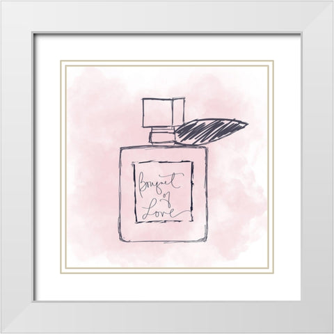French Perfume II White Modern Wood Framed Art Print with Double Matting by Navas, Emily