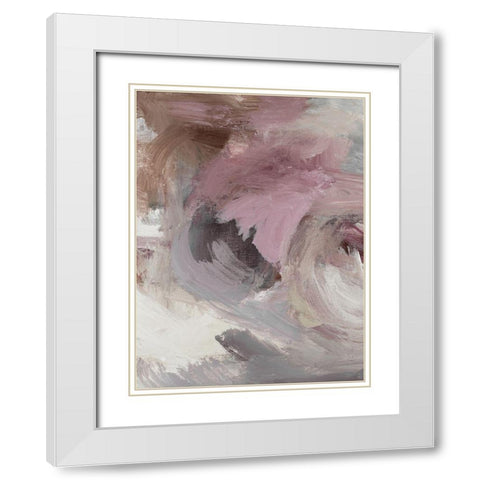 Rosewood I White Modern Wood Framed Art Print with Double Matting by Loreth, Lanie