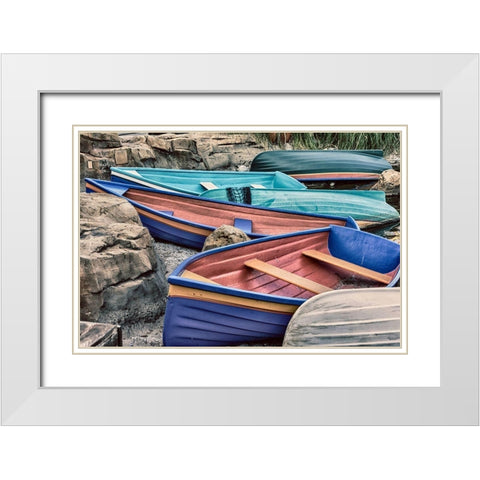 Lakeside Adventures White Modern Wood Framed Art Print with Double Matting by ODell, Debbie