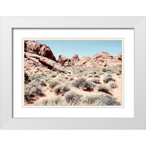 Western Views I White Modern Wood Framed Art Print with Double Matting by ODell, Debbie