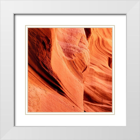 Petrified Sand Mountain I White Modern Wood Framed Art Print with Double Matting by O Dell, Debbie