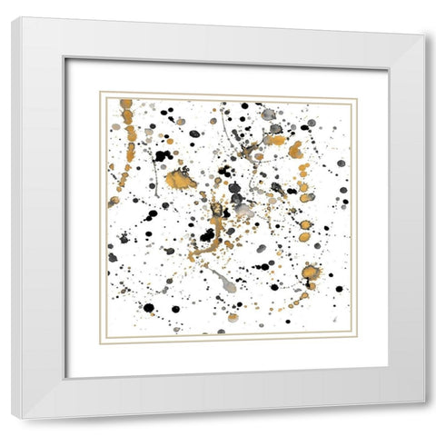 Insomnia Square II White Modern Wood Framed Art Print with Double Matting by Wilson, Kali