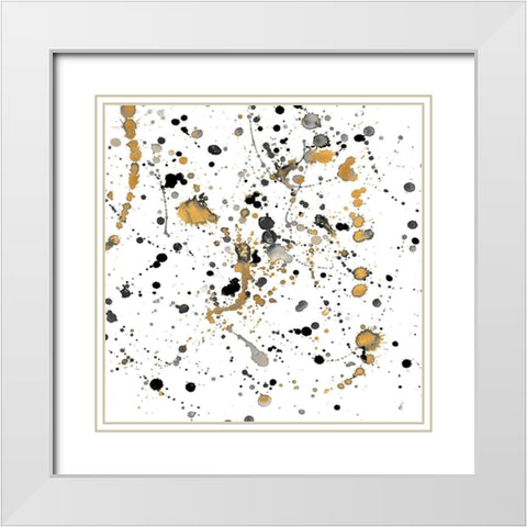 Insomnia Square II White Modern Wood Framed Art Print with Double Matting by Wilson, Kali