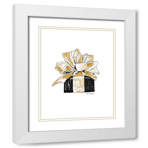 Gift Wrapped II White Modern Wood Framed Art Print with Double Matting by Loreth, Lanie