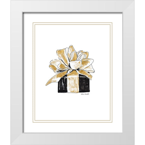 Gift Wrapped II White Modern Wood Framed Art Print with Double Matting by Loreth, Lanie