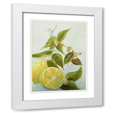 Pucker Up I White Modern Wood Framed Art Print with Double Matting by Diannart