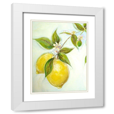 Pucker Up II White Modern Wood Framed Art Print with Double Matting by Diannart