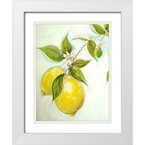 Pucker Up II White Modern Wood Framed Art Print with Double Matting by Diannart