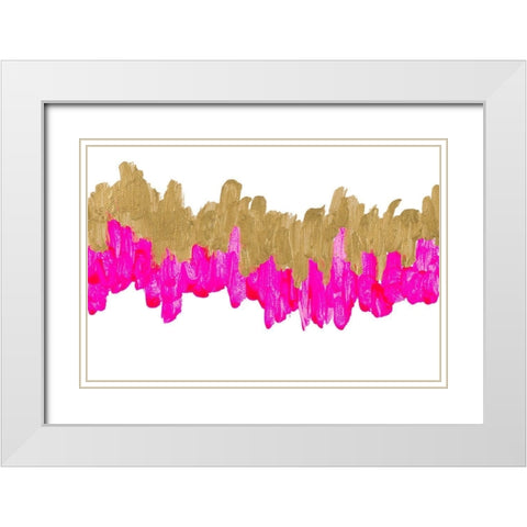 Bright Wavelength White Modern Wood Framed Art Print with Double Matting by Bryant, Susan