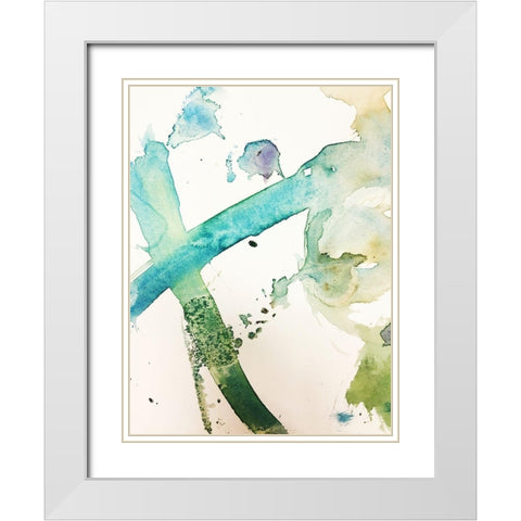 Childs Play I White Modern Wood Framed Art Print with Double Matting by Bryant, Susan