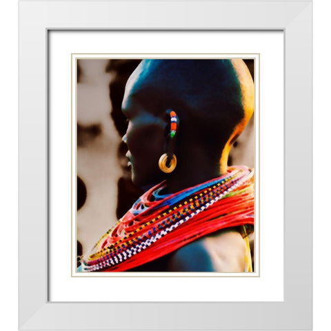 Up Close Diversity White Modern Wood Framed Art Print with Double Matting by Mansfield, Kathy