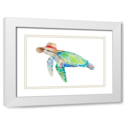 Day at the Beach II White Modern Wood Framed Art Print with Double Matting by Loreth, Lanie