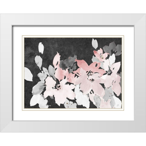 Dark Giverny White Modern Wood Framed Art Print with Double Matting by Loreth, Lanie