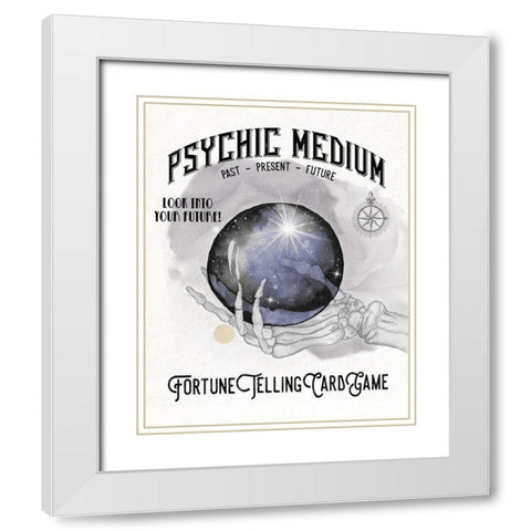 Psychic Medium White Modern Wood Framed Art Print with Double Matting by Medley, Elizabeth