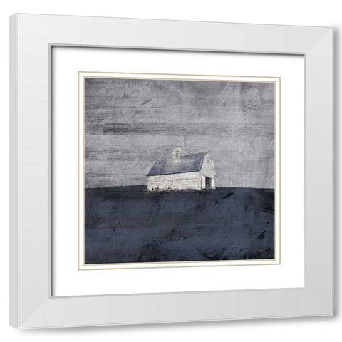 Gray Barn White Modern Wood Framed Art Print with Double Matting by Mabat, Ynon
