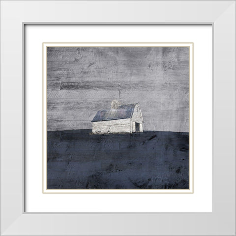 Gray Barn White Modern Wood Framed Art Print with Double Matting by Mabat, Ynon