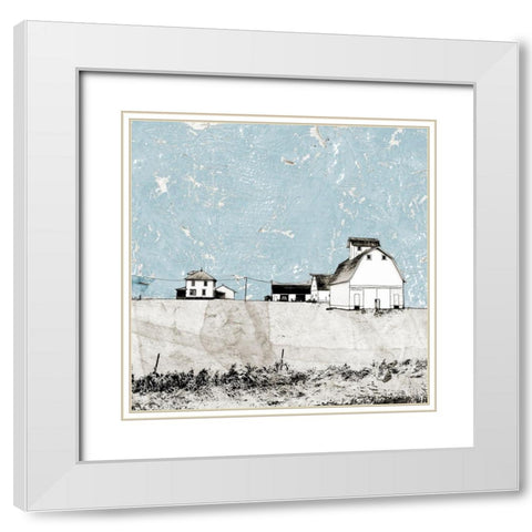 Blue Sky Barn White Modern Wood Framed Art Print with Double Matting by Mabat, Ynon