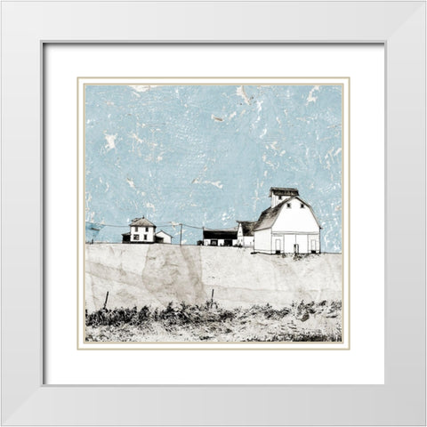 Blue Sky Barn White Modern Wood Framed Art Print with Double Matting by Mabat, Ynon