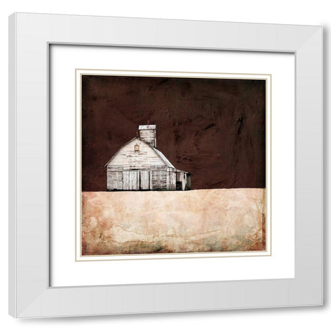 Neutral Brown Farm White Modern Wood Framed Art Print with Double Matting by Mabat, Ynon