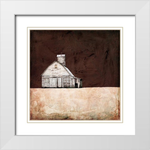 Neutral Brown Farm White Modern Wood Framed Art Print with Double Matting by Mabat, Ynon