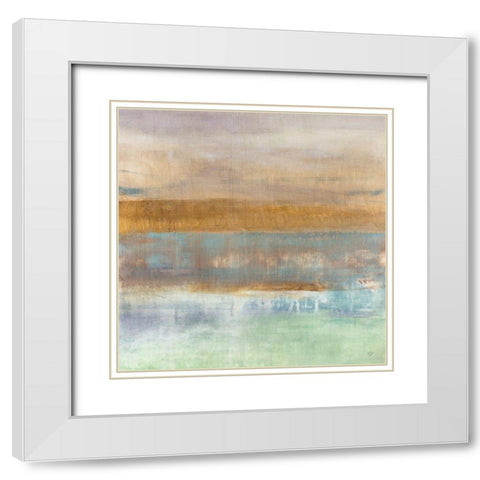 From The Sky Square White Modern Wood Framed Art Print with Double Matting by Loreth, Lanie