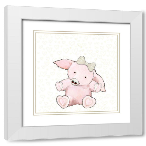 Every Hearts a Hug II White Modern Wood Framed Art Print with Double Matting by Diannart