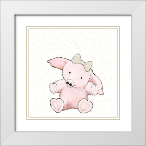 Every Hearts a Hug II White Modern Wood Framed Art Print with Double Matting by Diannart