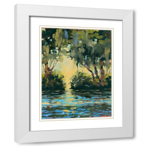 Deep in the Forest White Modern Wood Framed Art Print with Double Matting by Slivka, Jane