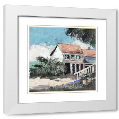 Quiet Getaway White Modern Wood Framed Art Print with Double Matting by Slivka, Jane