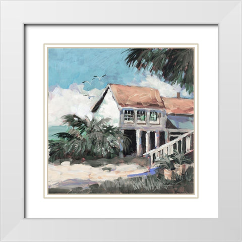 Quiet Getaway White Modern Wood Framed Art Print with Double Matting by Slivka, Jane