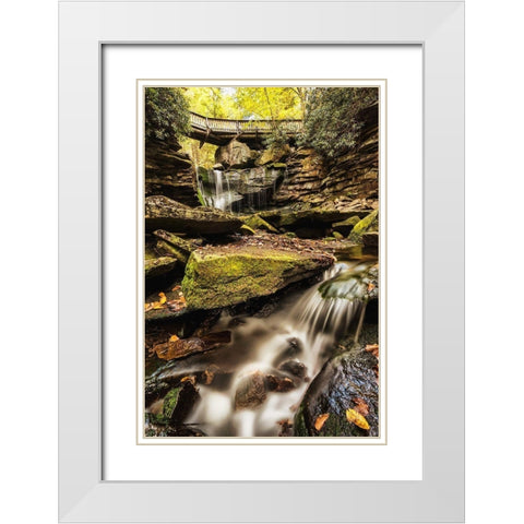 Under the Bridge I White Modern Wood Framed Art Print with Double Matting by Amos, Andy