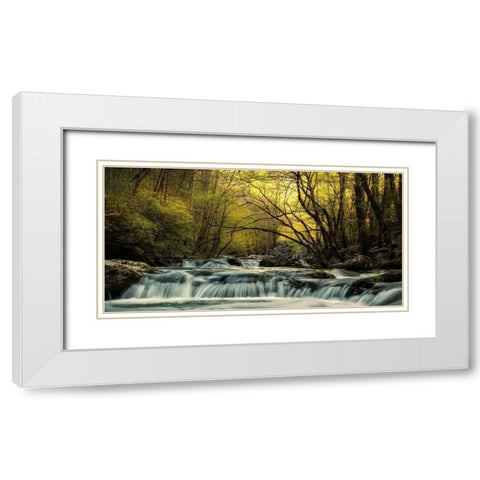 Tremont at Sunrise White Modern Wood Framed Art Print with Double Matting by Amos, Andy