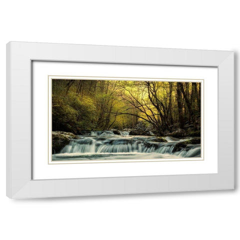 Tremont at Sunrise White Modern Wood Framed Art Print with Double Matting by Amos, Andy