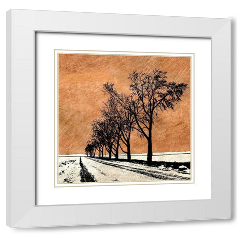 Minimalist Dream White Modern Wood Framed Art Print with Double Matting by Mabat, Ynon