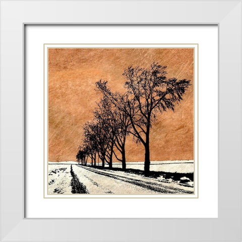 Minimalist Dream White Modern Wood Framed Art Print with Double Matting by Mabat, Ynon